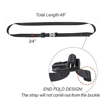 Amazon.com: Masterwise Buckle Straps with Clips, Adjustable